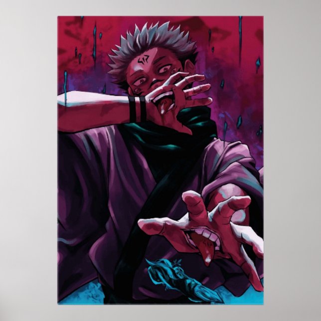 jujutsu kaisen anime poster (Framsidan)
