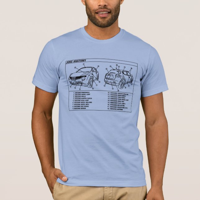 JUKE-ANATOMI T-SHIRT (Framsida)