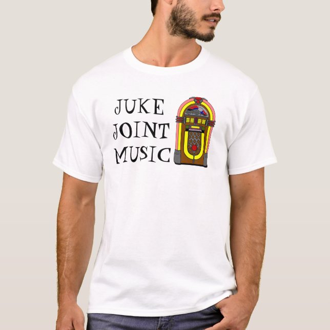 JUKE FOGAR IHOP den Retro dansjukeboxen för MUSIK Tee Shirt (Framsida)