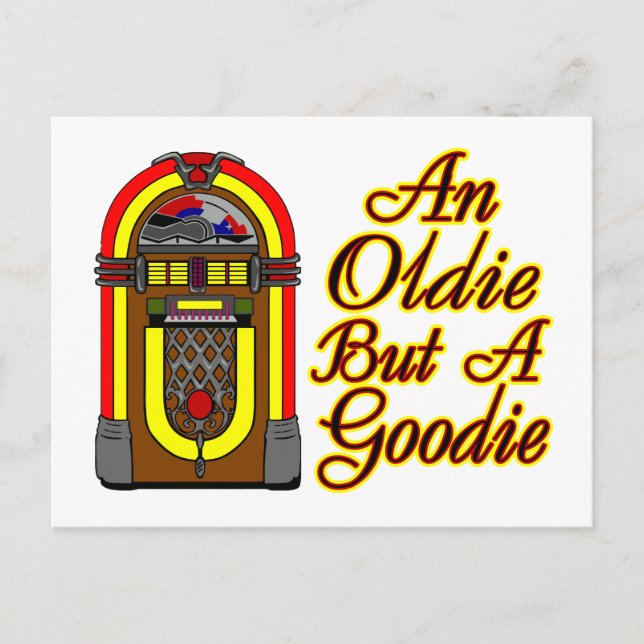 Jukebox an Oldie men en goodie Vykort (Framsida)