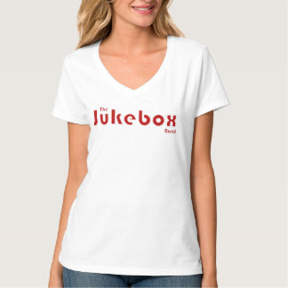 Jukebox Dam V-Nacke T Shirt