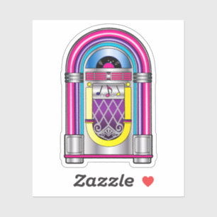 Jukebox i färger klistermärken