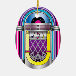 Jukebox Julgransprydnad Keramik