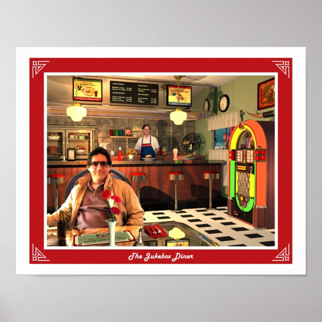 Jukebox-Middagen Poster (Framsidan)