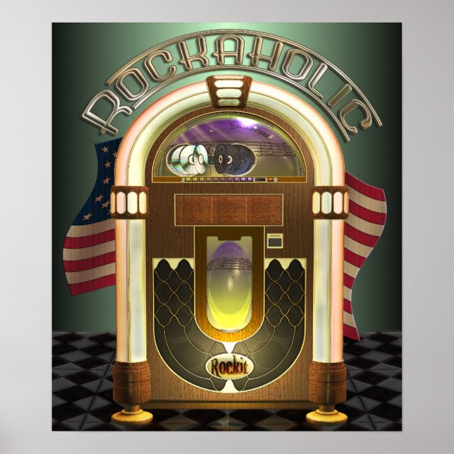 Jukebox RockaholPoster Poster (Framsidan)