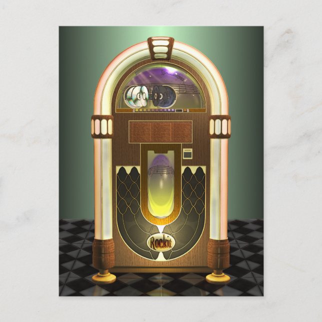 Jukebox-vykort Vykort (Framsida)