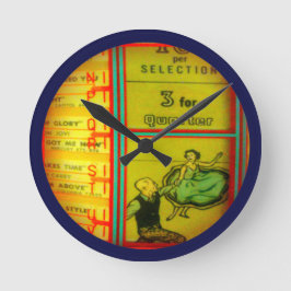 Jukebox Wall Clock! Rund Klocka