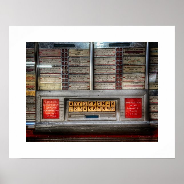 Jukeboxaffisch tryck (Framsidan)