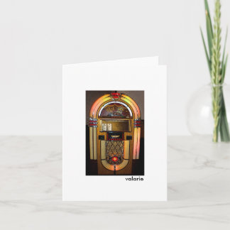 jukeboxen noterar kortet kort