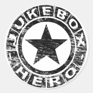Jukeboxhjälte Runt Klistermärke
