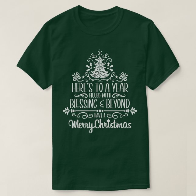 Jul 1224 Julgran-Heligan, natt Santa Cla T Shirt (Design framsida)