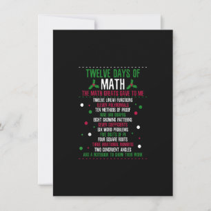 Jul 12 dagar Math Inbjudningar