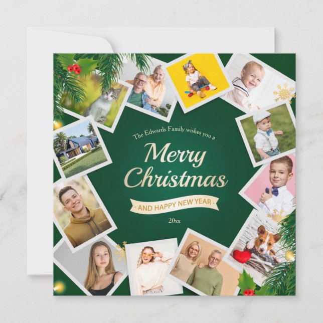 Jul 12 Fotokollage Julkort (Framsida)