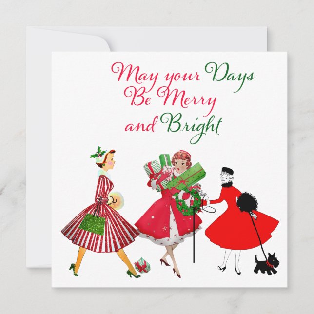 Jul 1950 Vintage Dam Kort (Framsida)