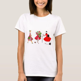 Jul 1950 Vintage damer T Shirt