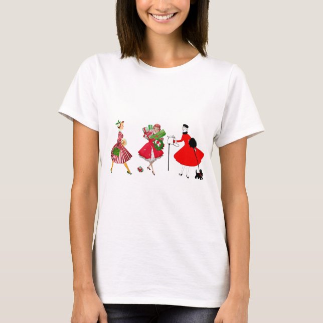 Jul 1950 Vintage damer   T Shirt (Framsida)