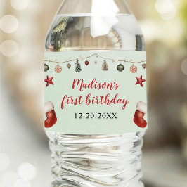 Jul 1:a födelsedagen Party Vattenflaskor Etikett