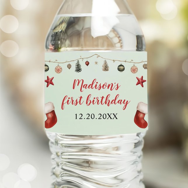 Jul 1:a födelsedagen Party Vattenflaskor Etikett (Skapare uppladdad)