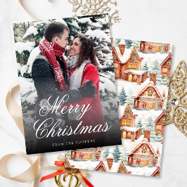 Jul 1 Foto Pepparkaks Mønster Högtidligt Kort