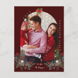 Jul 1-fotoarch vattenfärg botanisk blommigt helg vykort