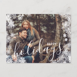 Jul 1 Fotovykort Helgdag Snowflake Ice Helg Vykort