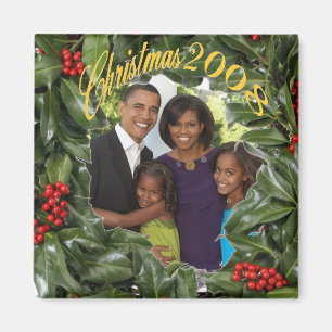 Jul 2008 för presidentObama första familj Magnet