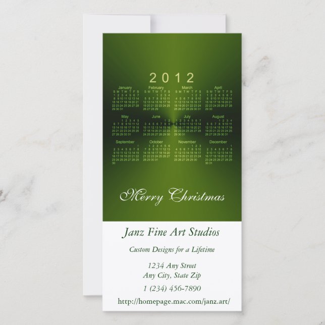 Jul 2012 - kalender julkort (Framsida)