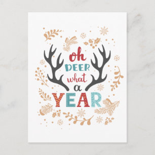 Jul 2020 Oh Hjort What A Year Pandemic Vykort