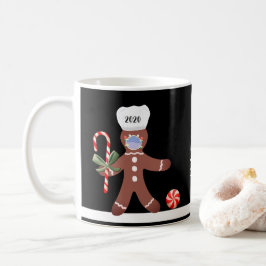 Jul 2020-Pepparkaksgubben i Ansikte Mask Kaffemugg
