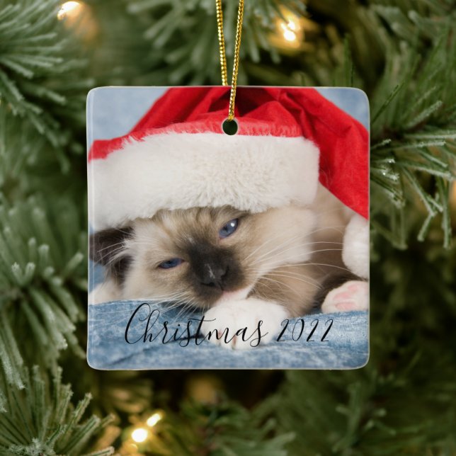 Jul 2022 Fotoorange Julgransprydnad Keramik (Träd)