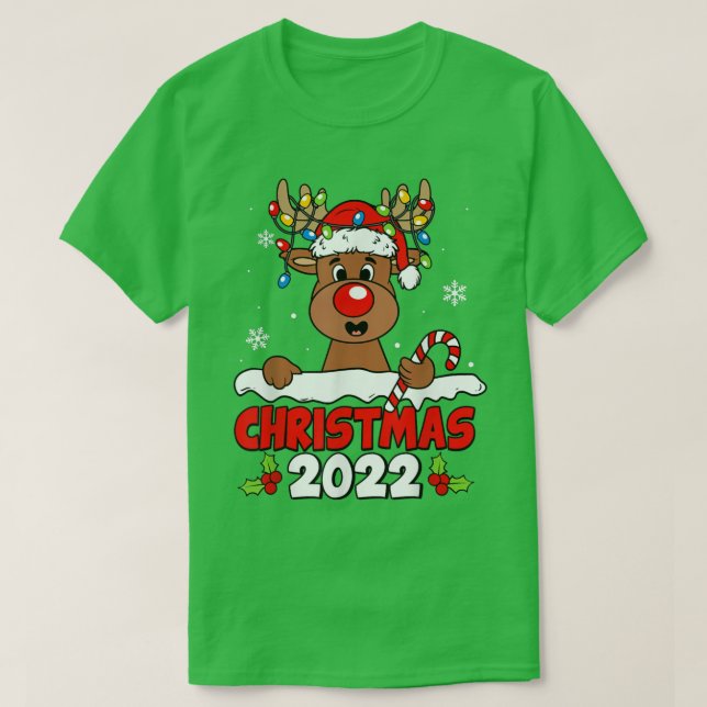 Jul 2022: Rener Julafton Ljus Snö Pajama Bo T Shirt (Design framsida)