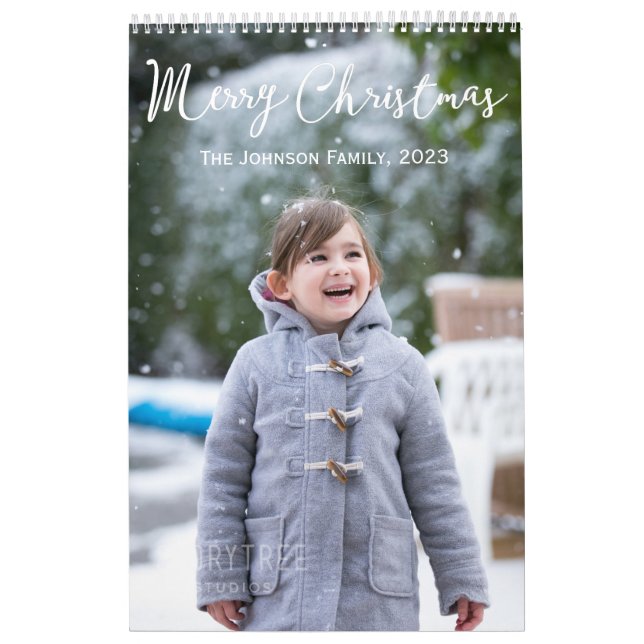 Jul 2023-kalender för flickor och Snö Kalender (Omslag)
