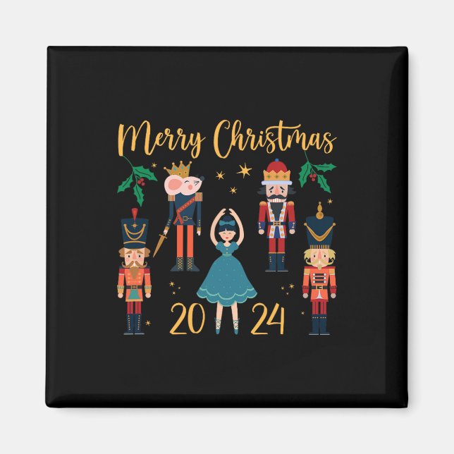 Jul 2024 Clara och Nutcracker Ballet Pajama Magnet (Framsidan)