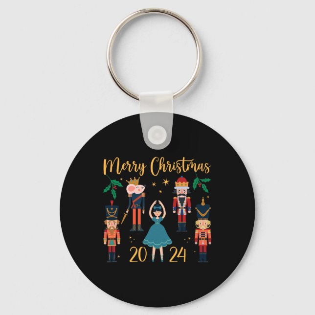 Jul 2024 Clara och Nutcracker Ballet Pajama Nyckelring (Framsida)