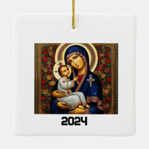Jul 2024 Ukraina Julgransprydnad Keramik