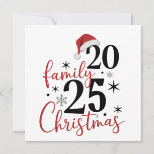 Jul 2025 Familjens Julfirande Matchande Julkort