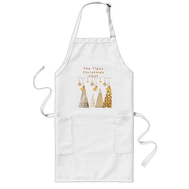 Jul 2025 Quirky träd & Baubles PJ Långt Förkläde (Framsidan)