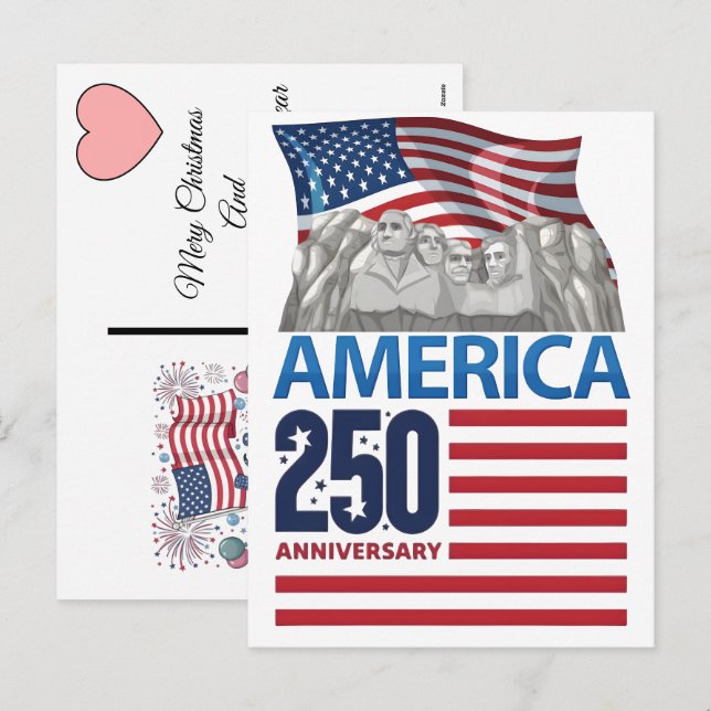 Jul 2025 under Amerikas semiquincentennialfirande Helg Vykort (Fram/baksida)