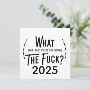 Jul 2025 Vad och jag kan inte nog betona detta Julkort