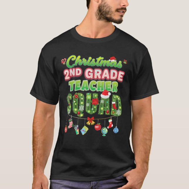 Jul 2:a Klass Lacheritraket Merry Gräs Träd T Shirt (Framsida)