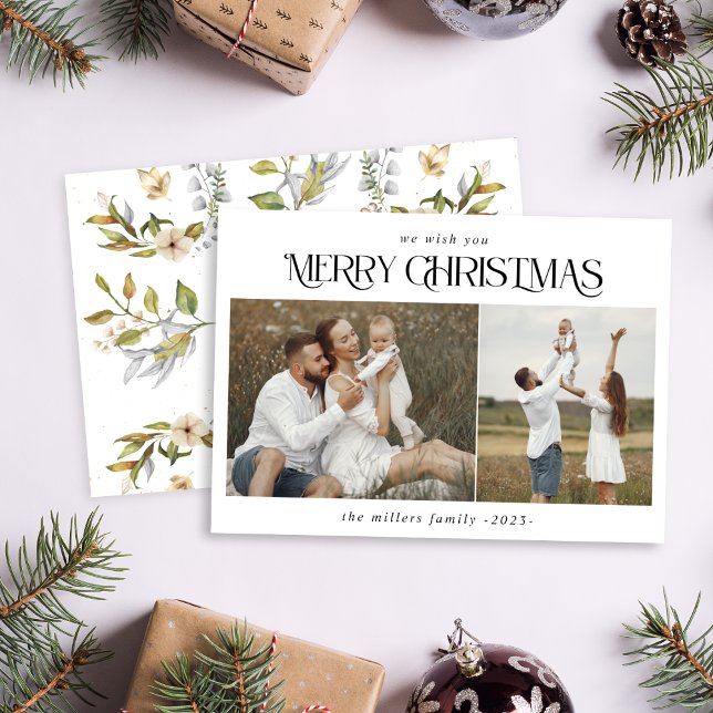 Jul 2: Vintern botanisk holi med fotofärgning Julkort (Skapare uppladdad)