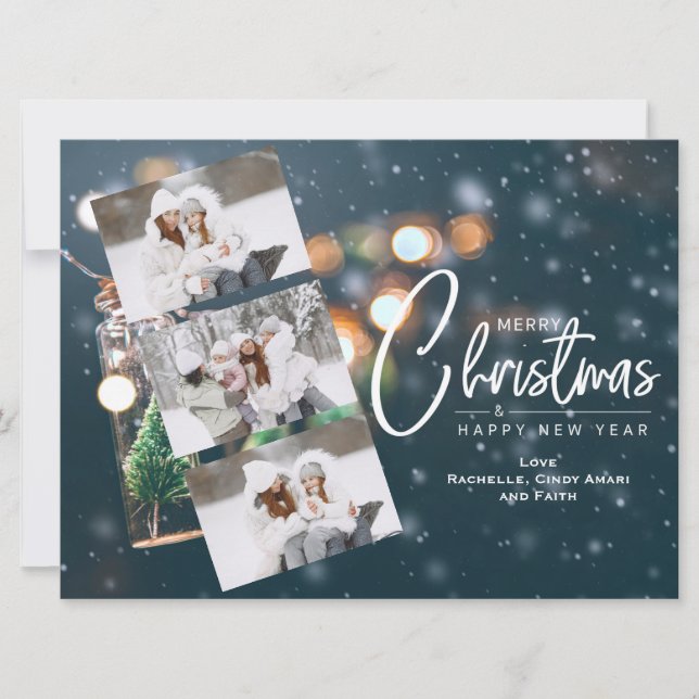 Jul 3 Foto Högtidskort Julkort (Framsida)