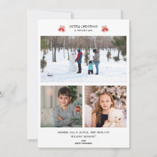 Jul 3-fotokollage Julhälsningar kort