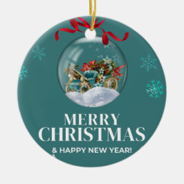 Jul 3 julgransprydnad keramik