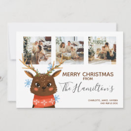Jul 3 Photo Personlig Reindeer Julkort