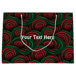 Jul 3D Red and Grönt Swirls