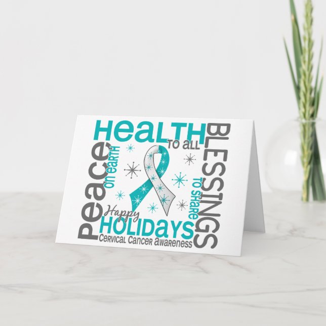 Jul 4 Cervical cancersnöflingor Helgkort (Framsida)