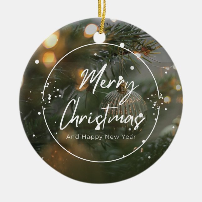 Jul 4 julgransprydnad keramik (Framsidan)