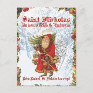 Jul 4 Saint Nicholas Helg Vykort