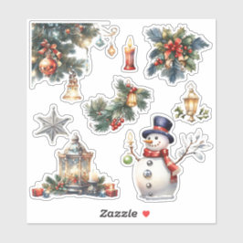 Jul_5 Anpassningsbar-Klipp vinylkorgen Klistermärken